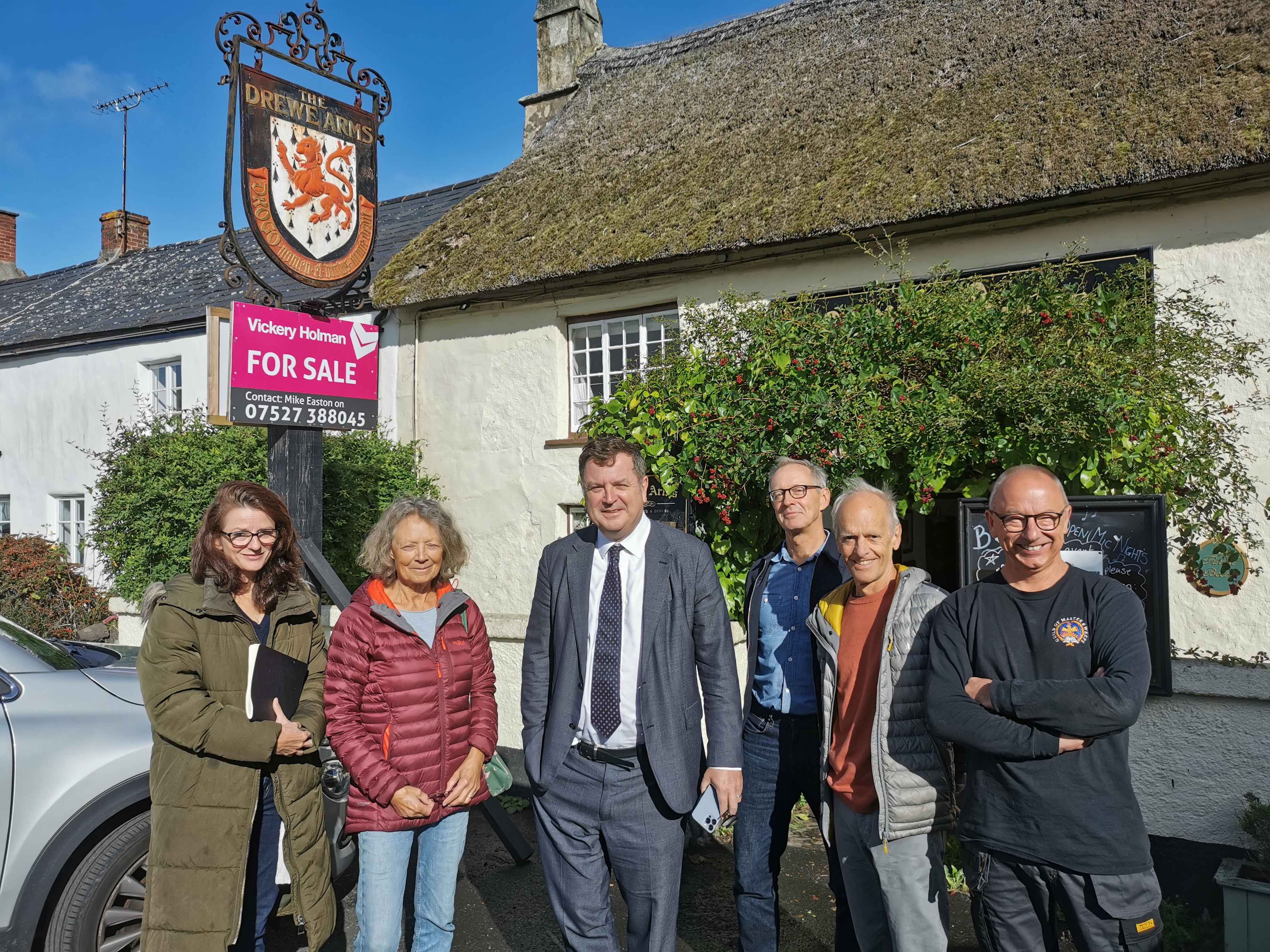 Plans for community to buy Drewe Arms gets backing from local MP